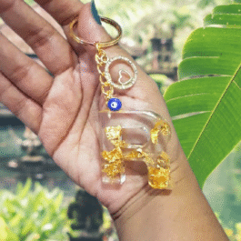Custom Keychain, Keychain, Resin Keychain, Resin, Gold Leaf Keychain, Glitter Keychain, Cute Keychain, Key Chain, Resin Art, Alphabet Keychain (Letter R)