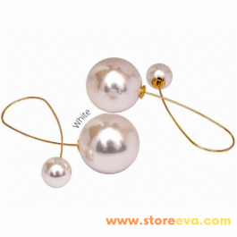 Double Faux Pearl Wideband fashion earrings
