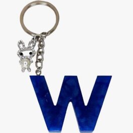 Custom Keychain, Keychain, Resin Keychain, Resin, Gold Leaf Keychain, Glitter Keychain, Cute Keychain, Key Chain, Resin Art, Alphabet Keychain (Letter W))