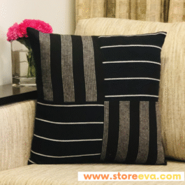 Cotton Cushion Cover With Nautical Stripes Large