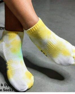 Tie & Dye Ankle Socks Yellow