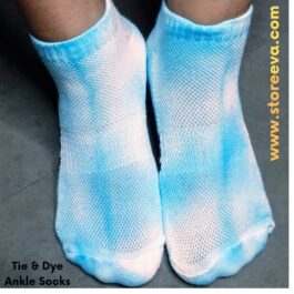 Tie & Dye Ankle Socks Sky Blue