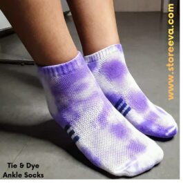 Tie & Dye Ankle Socks Sky Lavender