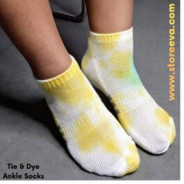 Tie & Dye Ankle Socks Yellow