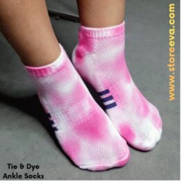 Tie & Dye Ankle Socks Pink