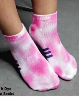 Tie & Dye Ankle Socks Pink