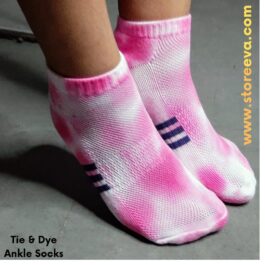 Tie & Dye Ankle Socks Pink