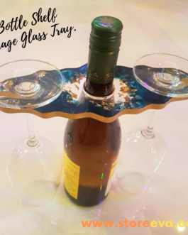 Large Bottle Storage & Glass Holder Wine Glass Holder Shelf Storage.