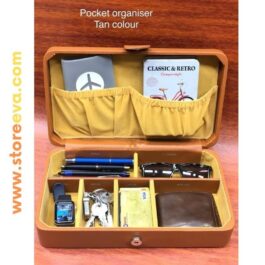 Vegan Leather Pocket Storage Organizer  ( Tan )