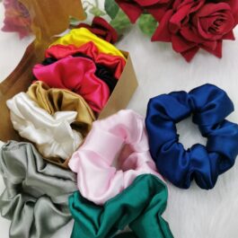 Beautiful Satin Scrunchies Set of 10