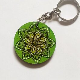 Handpainted keychain ( Mandala )