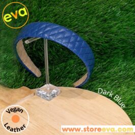 Vegan Leather Quilted Hair Band