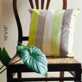 16×16 Cotton Stripe Cushion Cover Vintage Boho Style