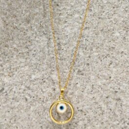 Evil Eye With Ring Dark White