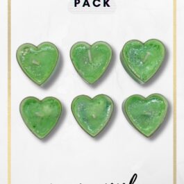 Green Apple Aroma Candles Tea Lights Mini Hearts