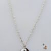 Ying & Yang Double-Sided Silver Charm Necklace