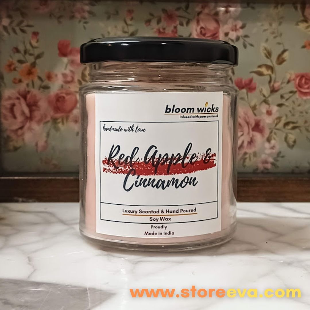 Red Apple & Cinnamon Soy Wax Candle