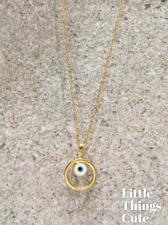 Evil Eye Charm Pendant Chain