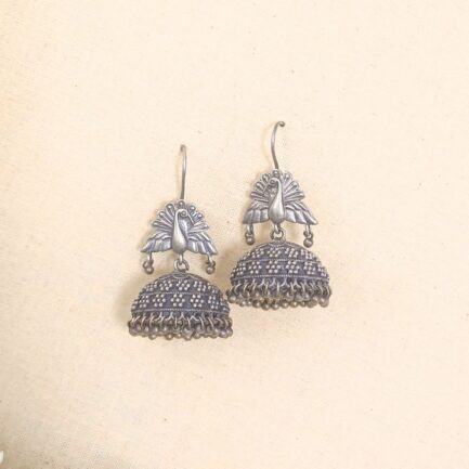 Nritya - Peacock Fishhook Jhumkas