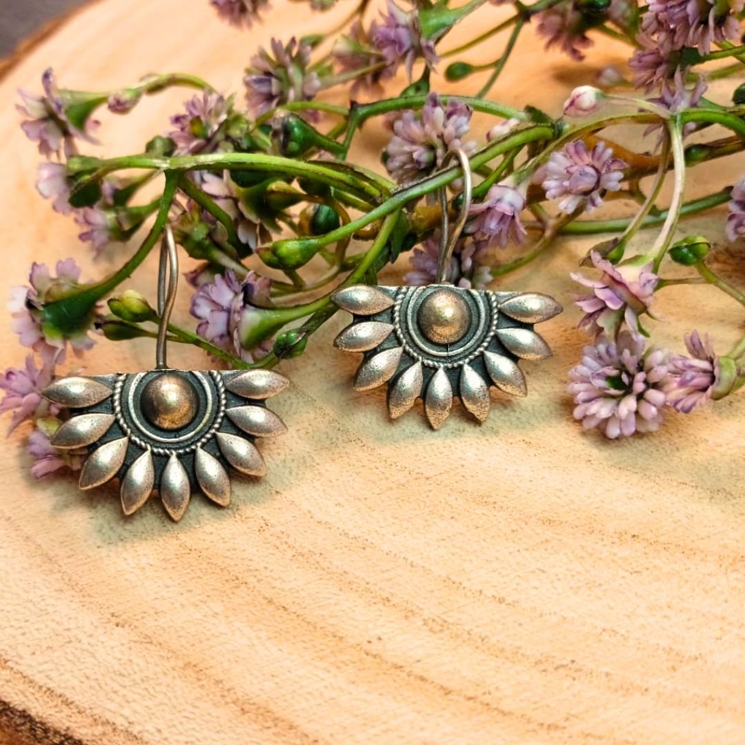 Amelia - Floral Fishhook Earrings