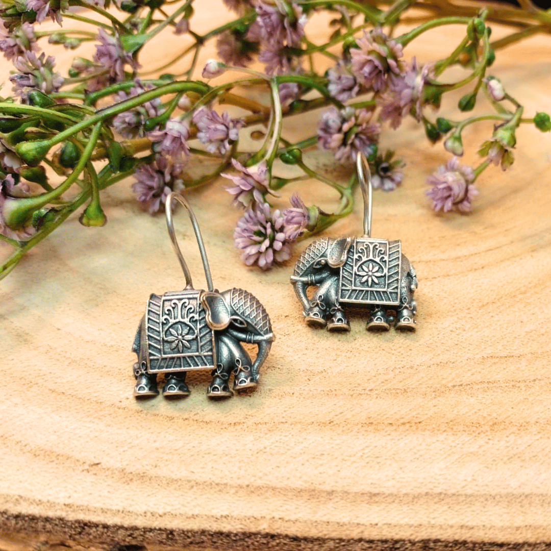 Gajalaxmi - Elephant Drop Earrings