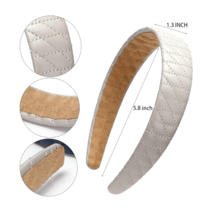 Faux Leather Hairband in Assorted Everyday Colours - Image 3