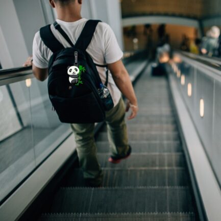 Panda on the tree - Luggage Tag - Image 6