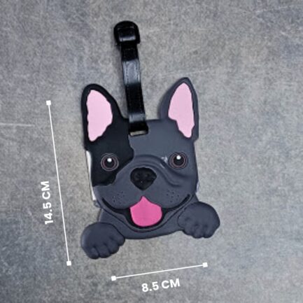 French Bulldog Silicone Luggage Tag – Cute, Waterproof & Durable - Image 3