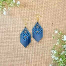 Wooden Earrings – Geometric Design