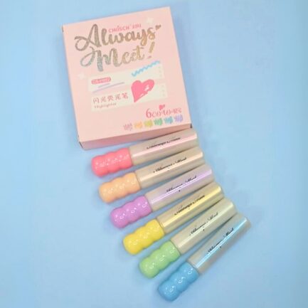Glitter Highlighters - Set of 6