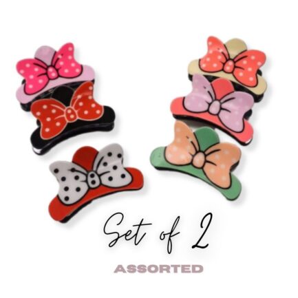Mini Mouse - Hair Clips (Set of 2) - Assorted Colors - Image 2