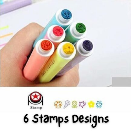 Mini Highlighters Neon With Stamp On The Back - Image 3