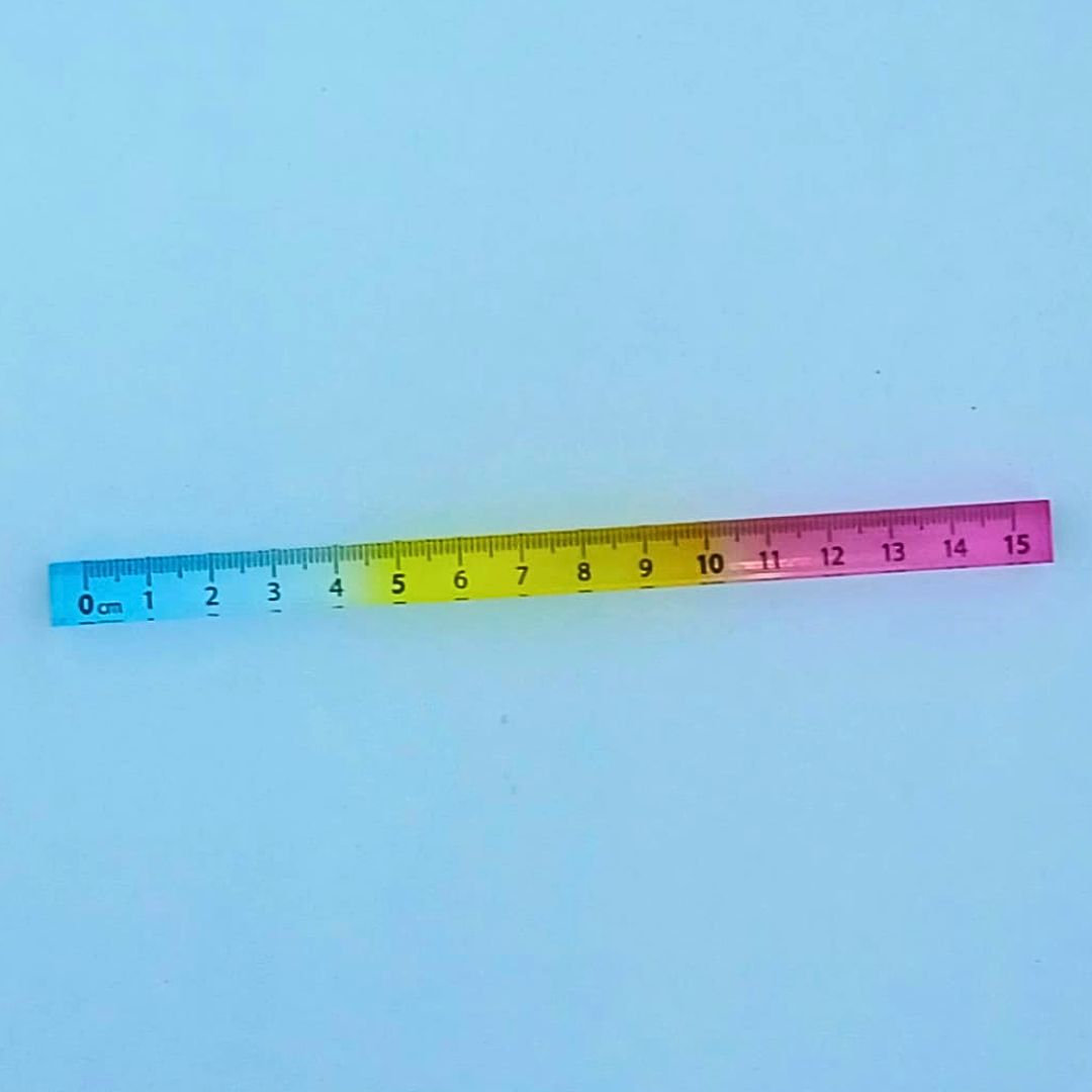 Pastel Acrylic Ruler – 15cm Transparent Multicolour Scale - Image 3