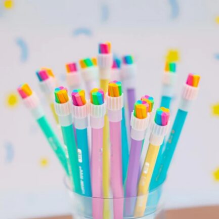 Pastel Pencil Stationery Set – 10 Cute Wooden Pencils - Image 2