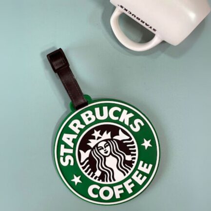 Starbucks Coffee-Inspired Luggage Tag – Silicone Travel ID Label - Image 3
