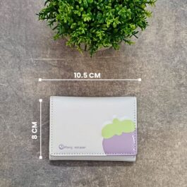 Vegan Leather 3-Fold Wallet – Mangosteen Design