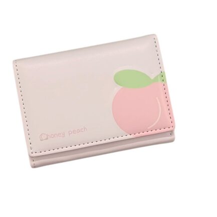 Vegan Leather 3-Fold Wallet – Honey Peach - Image 4