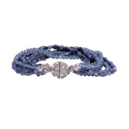 Twilight Blue Crystal Bracelet – Multi-Strand Evening Luxe