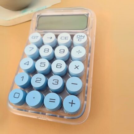 Retro Typewriter Calculator - Candy Keys - Transparent - Image 3