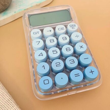 Retro Typewriter Calculator - Candy Keys - Transparent - Image 2