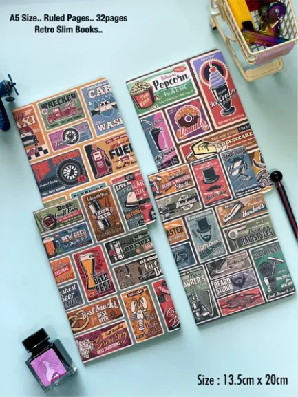 Vintage Theme Note Books