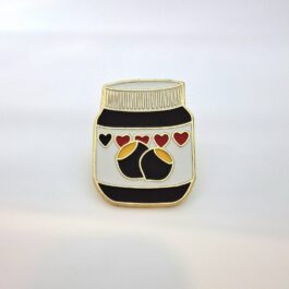 Chocolate Jar Enamel Pin – Cute Food-Themed Accessory