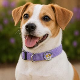 Stay Pawsitive Enamel Pin – Cute Dog Illustration Badge