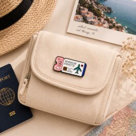 Adventure Awaits Colourful Travel-Themed Enamel Pin
