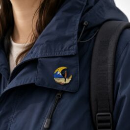 Moonlight Enamel Pin – Decorative Pin for Backpacks, Jackets & Bags